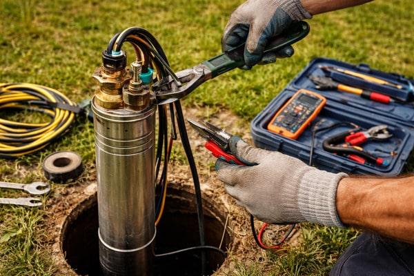 ремонт насоса в скважине